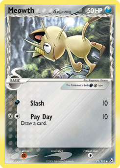 Meowth δ #71 Meowth δ - Holon Phantoms - #71 - Pokemon TCG card