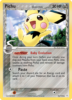 Pichu δ #76 Pichu δ - Holon Phantoms - #76 - Pokemon TCG card
