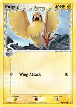 Pidgey δ #77 Pidgey δ - Holon Phantoms - #77 - Pokemon TCG card