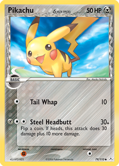 Pikachu δ #79 Pikachu δ - Holon Phantoms - #79 - Pokemon TCG card