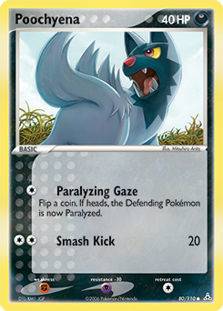 Poochyena #80 Poochyena - Holon Phantoms - #80 - Pokemon TCG card