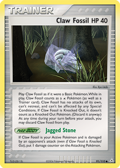Claw Fossil - Holon Phantoms - #91 - Pokemon TCG card