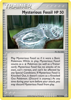 Mysterious Fossil - Holon Phantoms - #92 - Pokemon TCG card