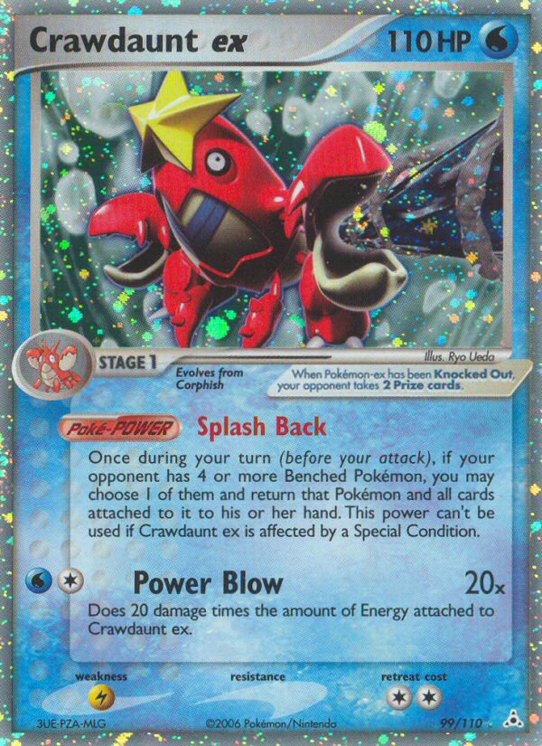 Crawdaunt ex - Holon Phantoms - #99 - Pokemon TCG card