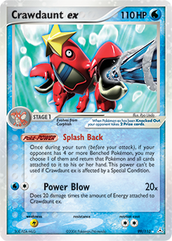 Crawdaunt ex #99 Crawdaunt ex - Holon Phantoms - #99 - Pokemon TCG card