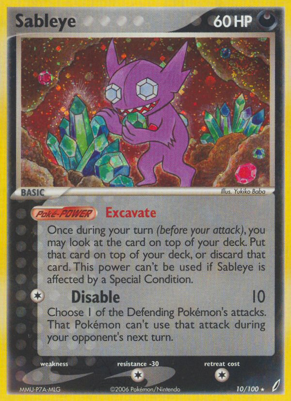 Sableye - Crystal Guardians - #10 - Pokemon TCG card