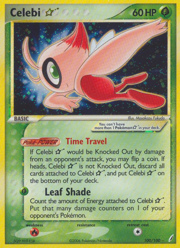 Celebi ★ - Crystal Guardians - #100 - Pokemon TCG card