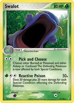 Swalot #11 Swalot - Crystal Guardians - #11 - Pokemon TCG card