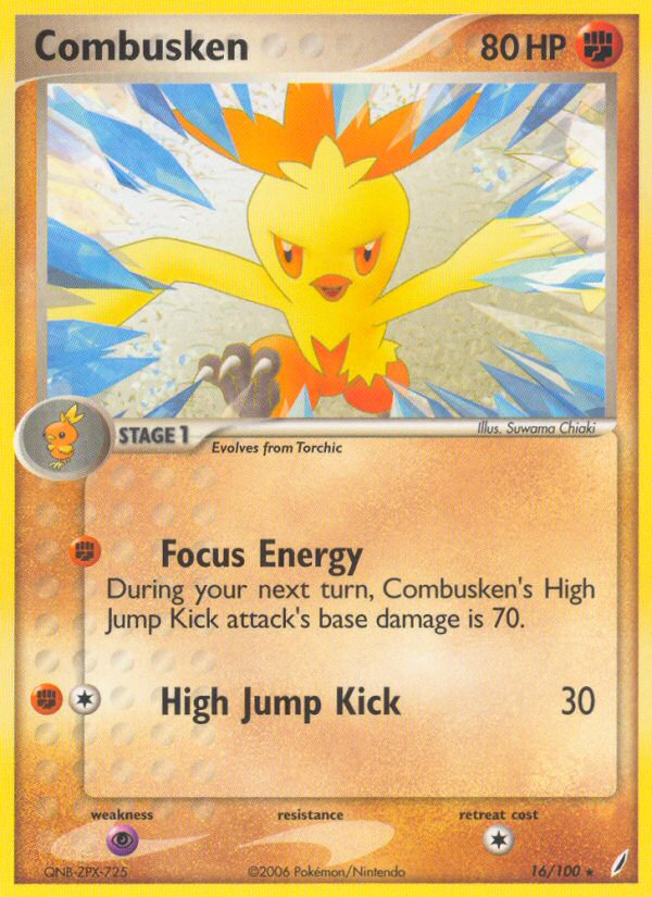 Combusken - Crystal Guardians - #16 - Pokemon TCG card