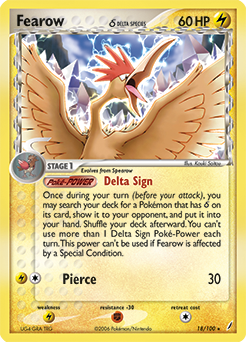Fearow δ #18 Fearow δ - Crystal Guardians - #18 - Pokemon TCG card