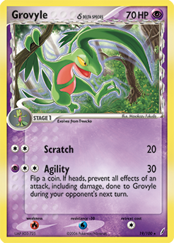 Grovyle δ - Crystal Guardians - #19 - Pokemon TCG card