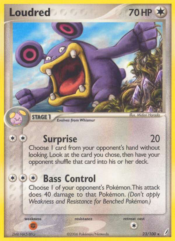 Loudred - Crystal Guardians - #23 - Pokemon TCG card