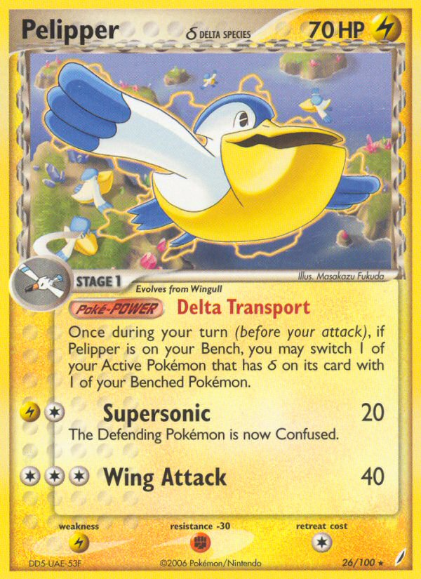 Pelipper δ - Crystal Guardians - #26 - Pokemon TCG card