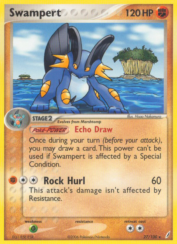 Swampert - Crystal Guardians - #27 - Pokemon TCG card