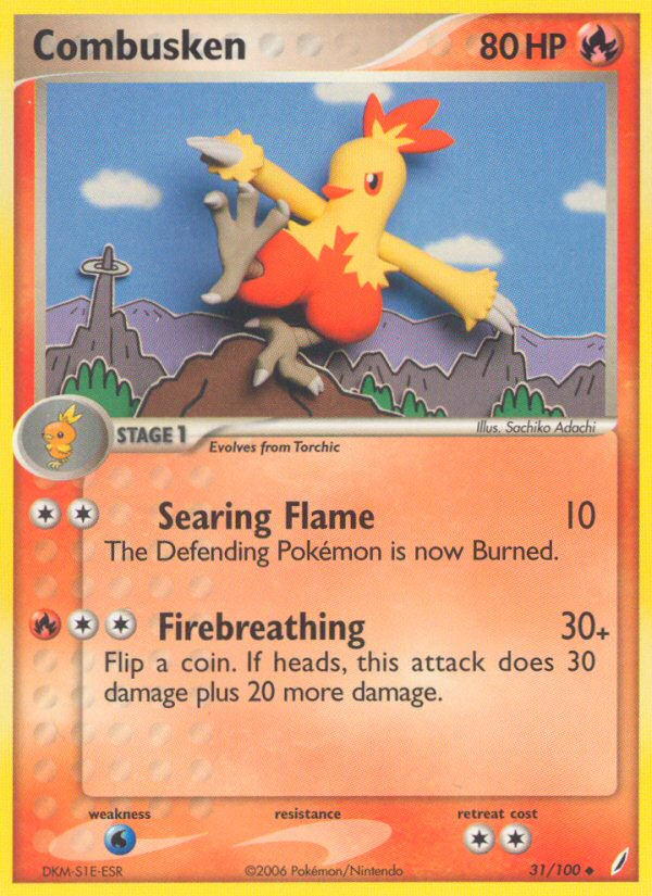 Combusken - Crystal Guardians - #31 - Pokemon TCG card