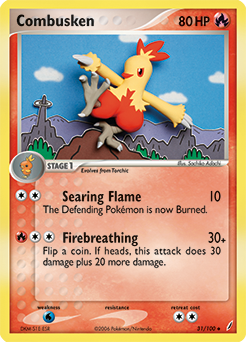 Combusken - Crystal Guardians - #31 - Pokemon TCG card