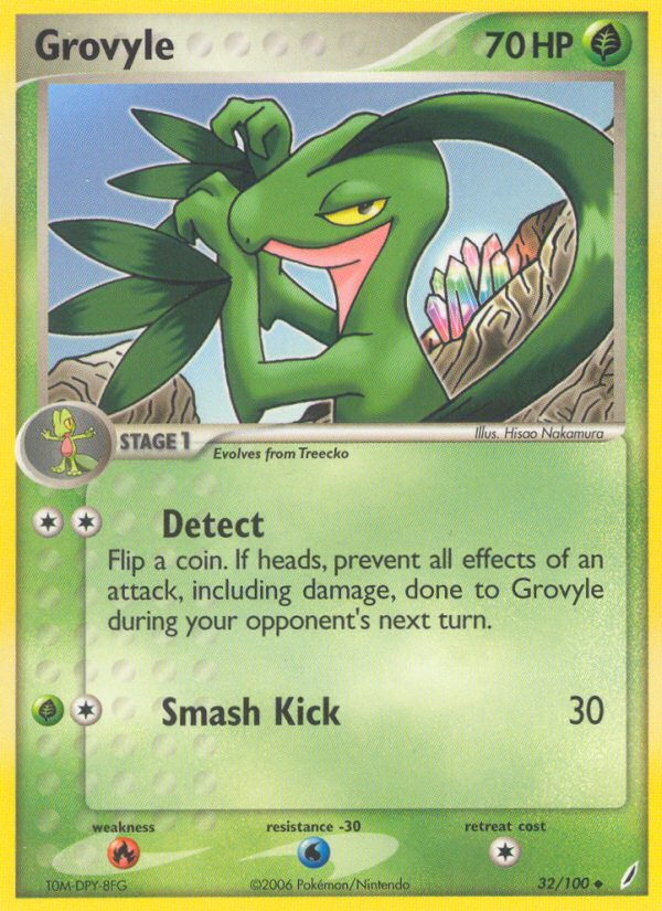 Grovyle - Crystal Guardians - #32 - Pokemon TCG card