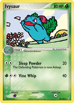 Ivysaur #34 Ivysaur - Crystal Guardians - #34 - Pokemon TCG card