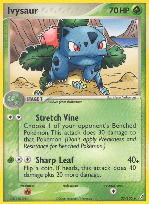 Ivysaur - Crystal Guardians - #35 - Pokemon TCG card