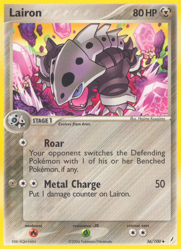 Lairon - Crystal Guardians - #36 - Pokemon TCG card
