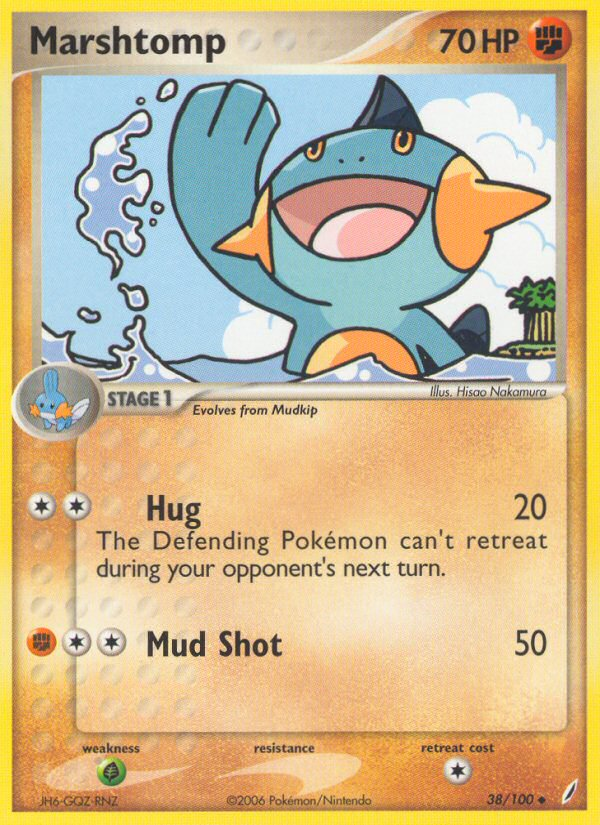Marshtomp - Crystal Guardians - #38 - Pokemon TCG card