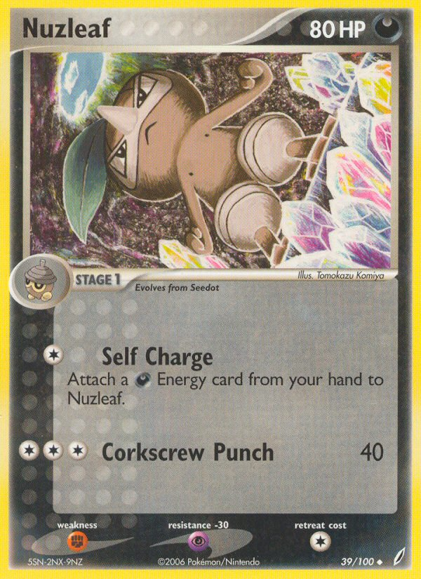 Nuzleaf - Crystal Guardians - #39 - Pokemon TCG card