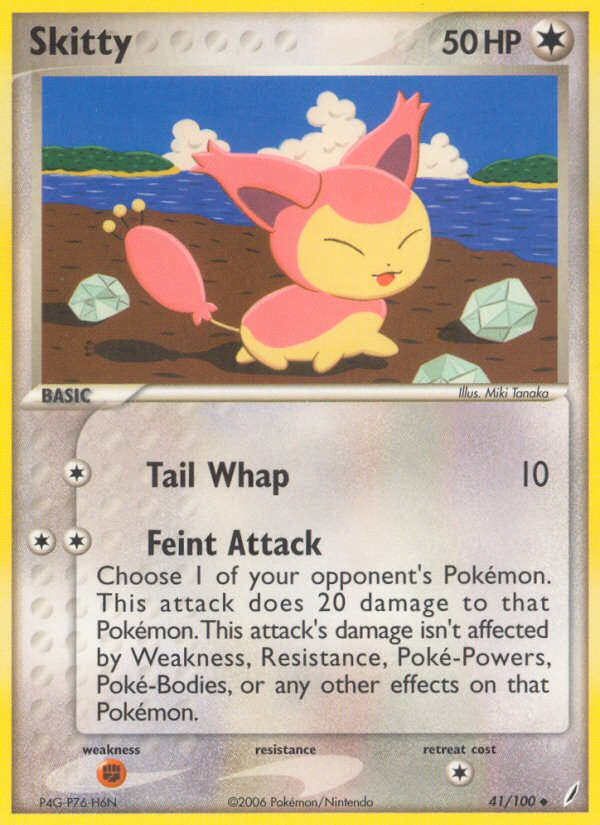Skitty - Crystal Guardians - #41 - Pokemon TCG card
