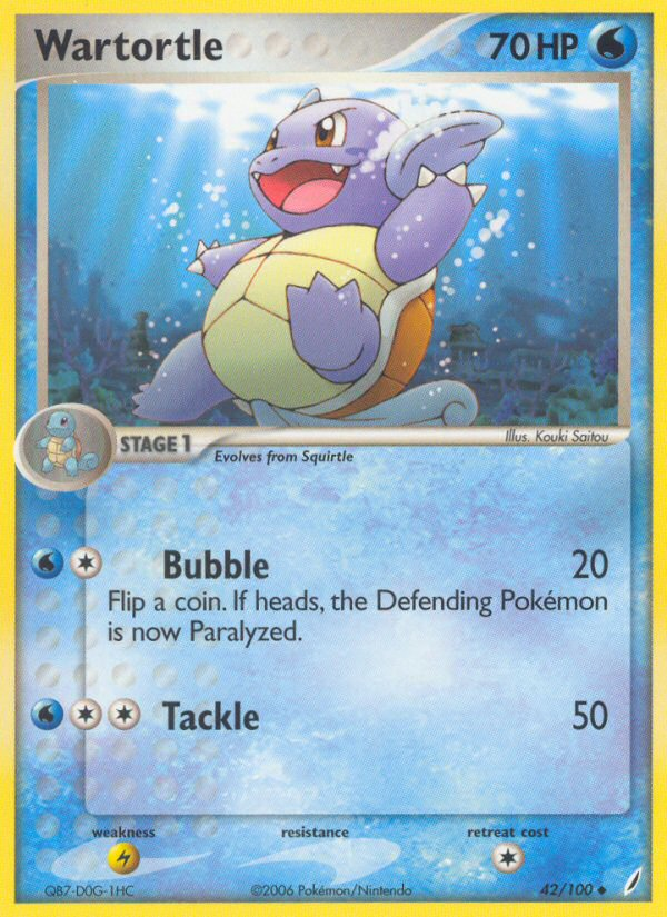 Wartortle - Crystal Guardians - #42 - Pokemon TCG card