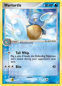 Wartortle #43 Wartortle - Crystal Guardians - #43 - Pokemon TCG card
