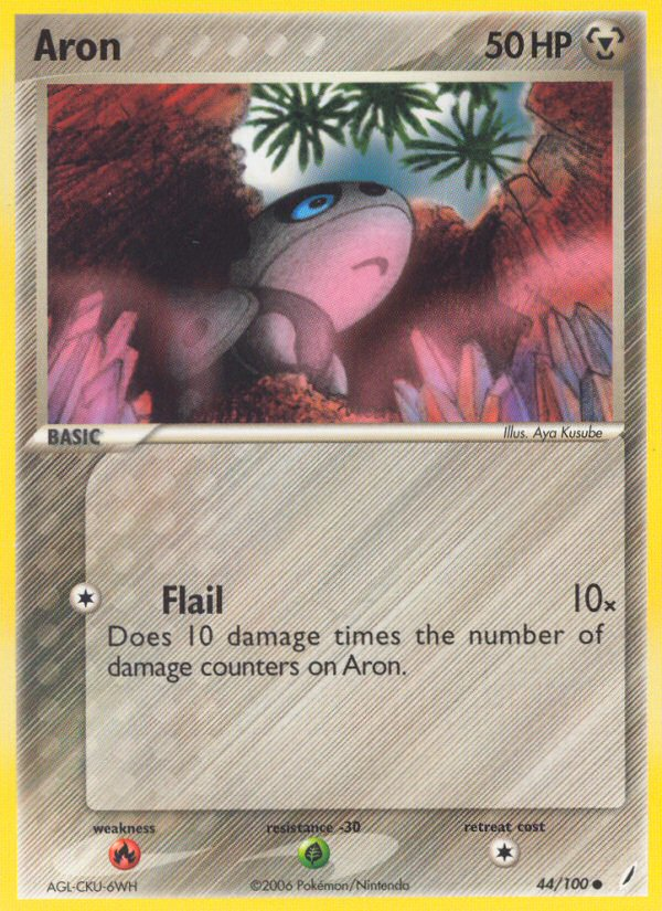 Aron - Crystal Guardians - #44 - Pokemon TCG card