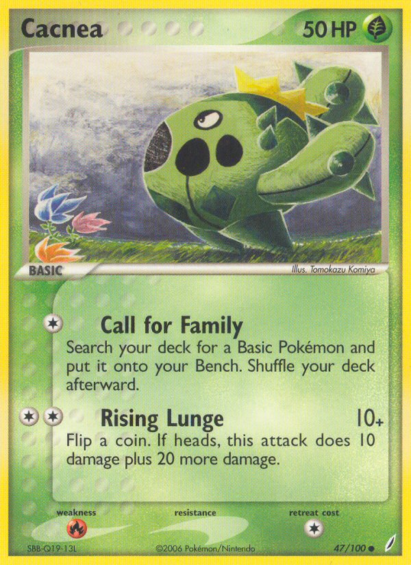 Cacnea - Crystal Guardians - #47 - Pokemon TCG card