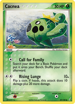 Cacnea #47 Cacnea - Crystal Guardians - #47 - Pokemon TCG card