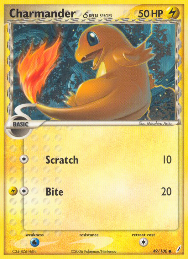 Charmander δ - Crystal Guardians - #49 - Pokemon TCG card
