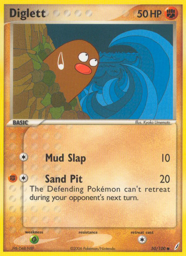 Diglett - Crystal Guardians - #50 - Pokemon TCG card