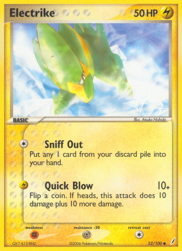 Electrike - Crystal Guardians - #52 - Pokemon TCG card
