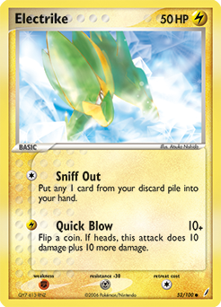 Electrike - Crystal Guardians - #52 - Pokemon TCG card