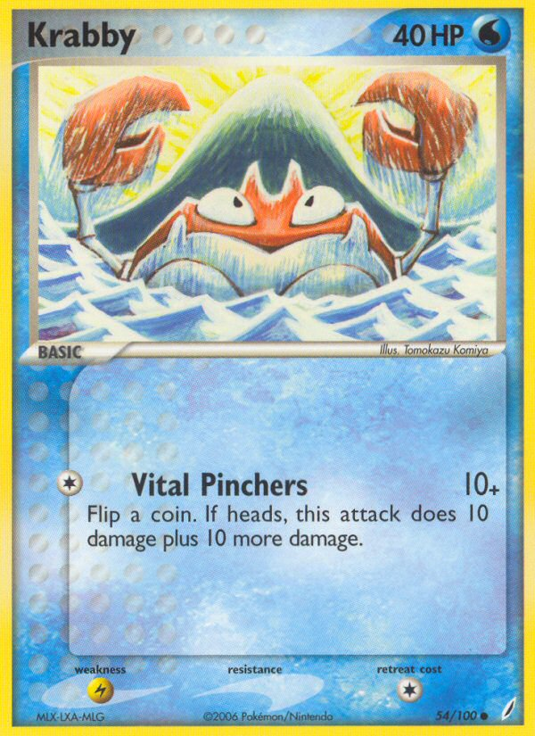 Krabby - Crystal Guardians - #54 - Pokemon TCG card