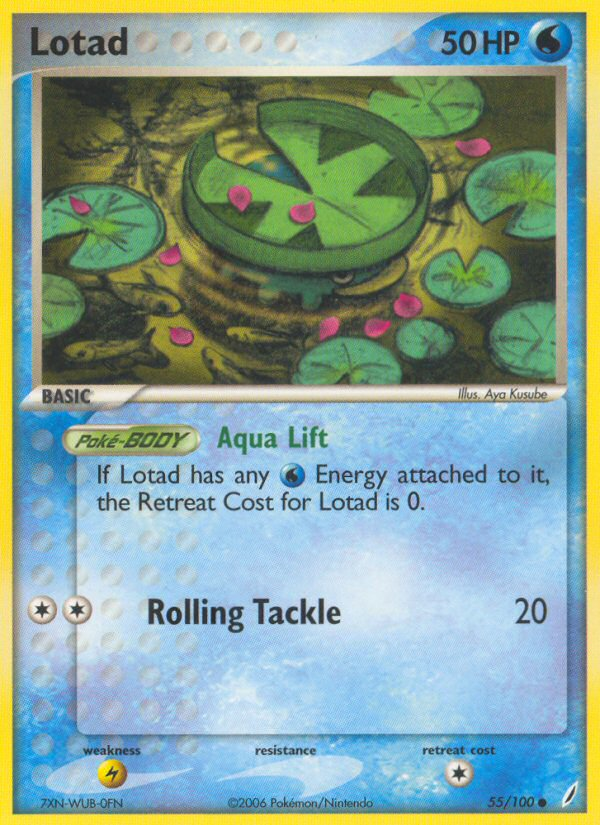 Lotad - Crystal Guardians - #55 - Pokemon TCG card