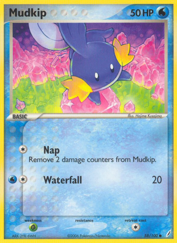Mudkip - Crystal Guardians - #58 - Pokemon TCG card