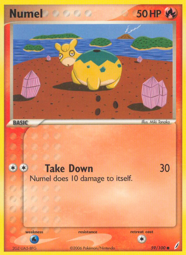 Numel - Crystal Guardians - #59 - Pokemon TCG card