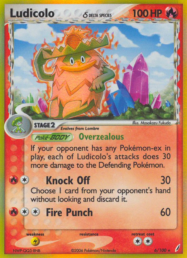 Ludicolo δ - Crystal Guardians - #6 - Pokemon TCG card
