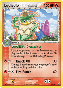Ludicolo δ - Crystal Guardians - #6 - Pokemon TCG card