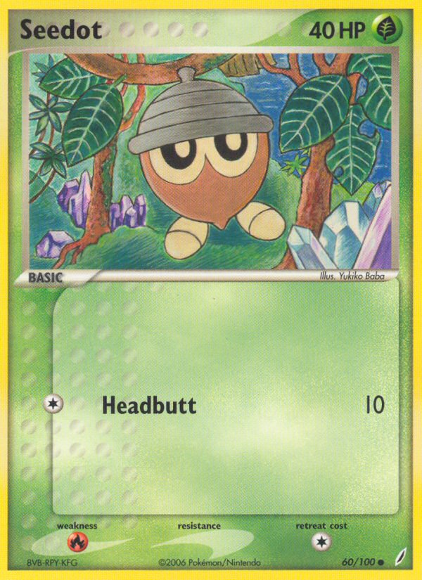 Seedot - Crystal Guardians - #60 - Pokemon TCG card