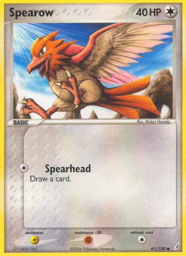 Spearow - Crystal Guardians - #61 - Pokemon TCG card