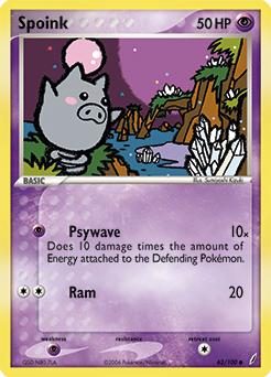 Spoink - Crystal Guardians - #62 - Pokemon TCG card