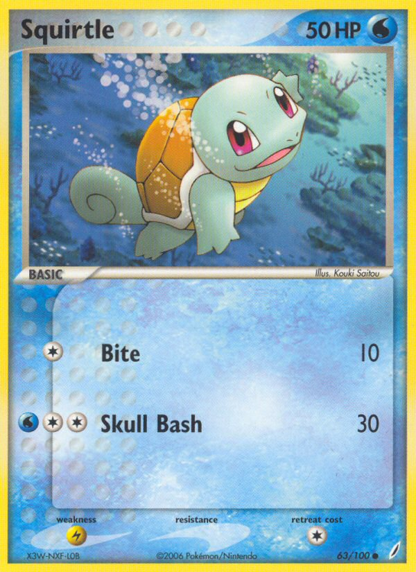 Squirtle - Crystal Guardians - #63 - Pokemon TCG card