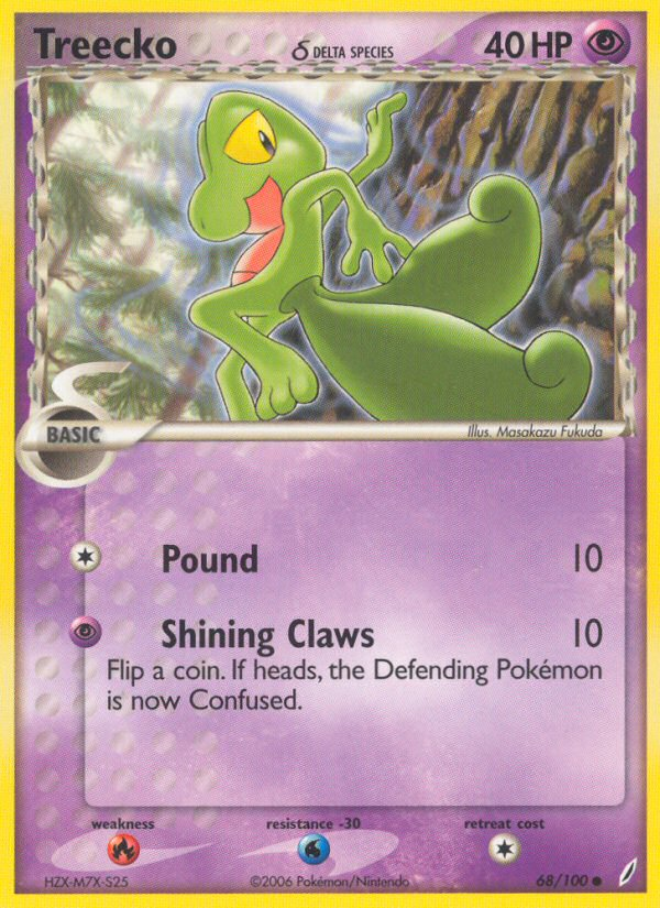 Treecko δ - Crystal Guardians - #68 - Pokemon TCG card