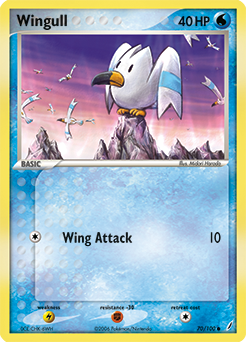 Wingull - Crystal Guardians - #70 - Pokemon TCG card