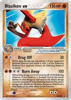 Blaziken ex #90 Blaziken ex - Crystal Guardians - #90 - Pokemon TCG card