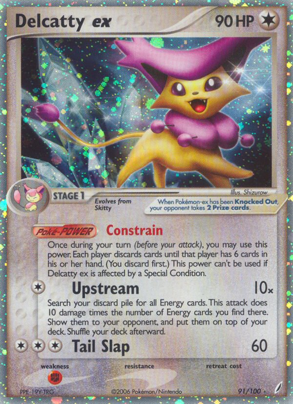 Delcatty ex - Crystal Guardians - #91 - Pokemon TCG card